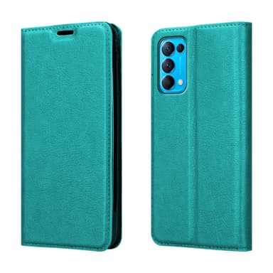 Oppo FIND X3 LITE Suojakuori Lompakkokotelo (Turkoosi)