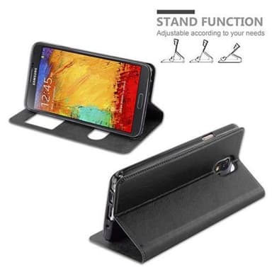 Lompakkokotelo Samsung Galaxy NOTE 3 Case (Musta)