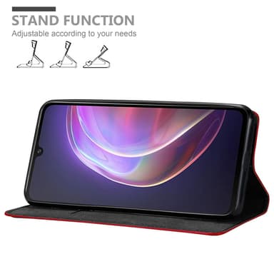 Vivo V21 4G / 5G Suojakuori Lompakkokotelo (Punainen)