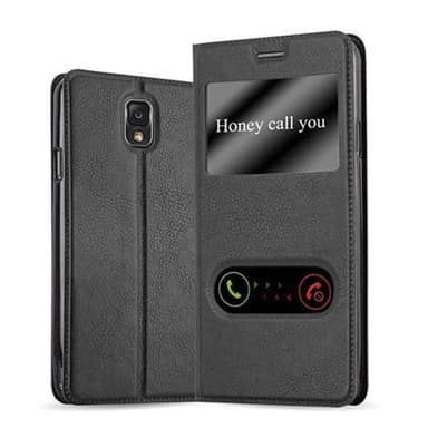 Lompakkokotelo Samsung Galaxy NOTE 3 Case (Musta)