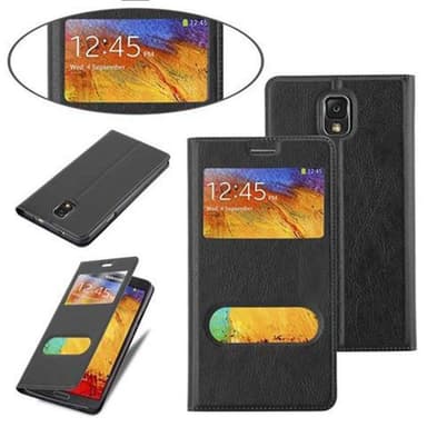 Lompakkokotelo Samsung Galaxy NOTE 3 Case (Musta)