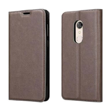 Alcatel 5 Suojakuori Lompakkokotelo (Ruskea)