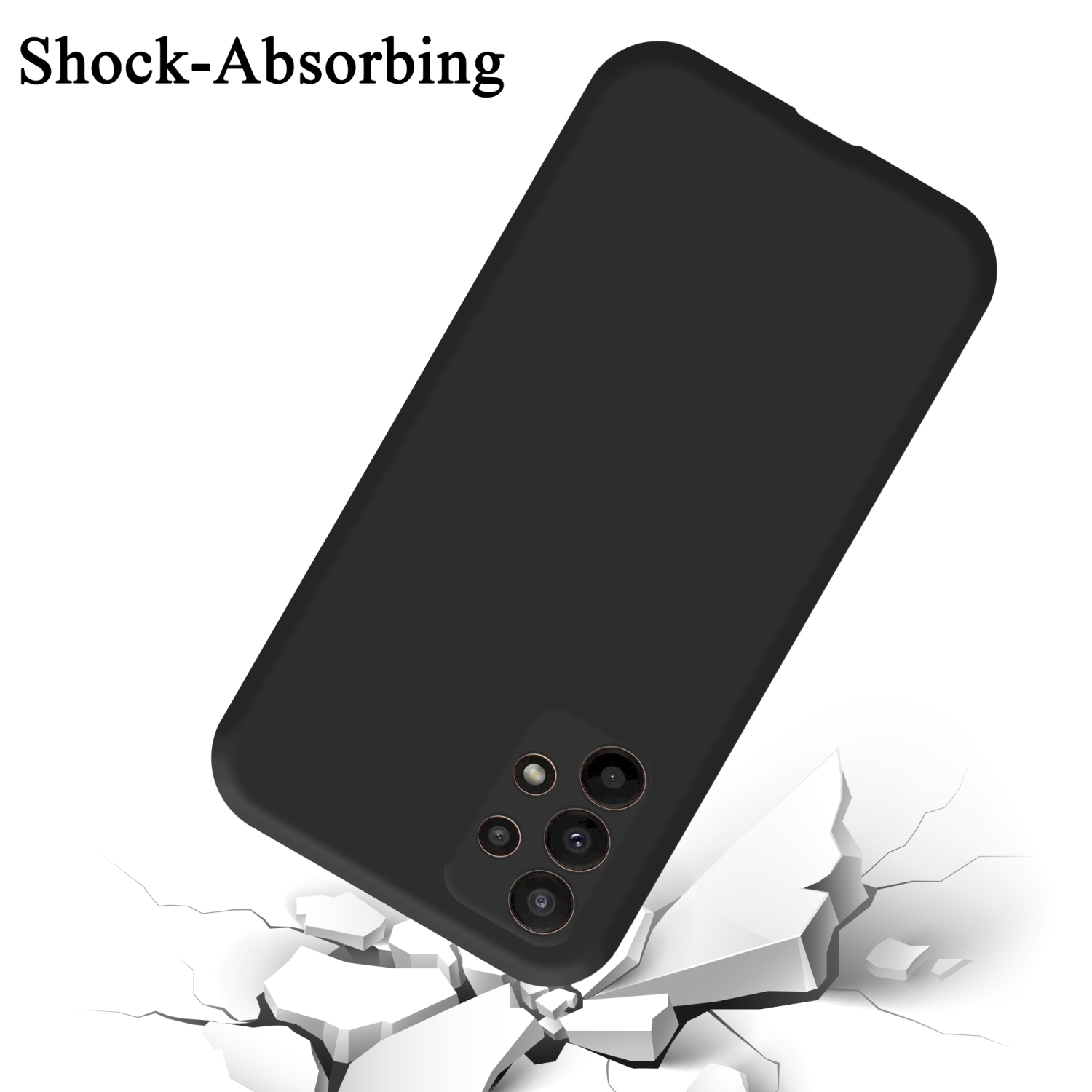 Samsung Galaxy A23 4G / 5G Suojakuori Kotelo (Musta)
