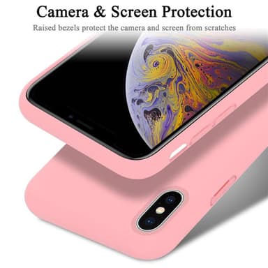iPhone X / XS Suojakuori Kotelo (Vaaleanpunainen)