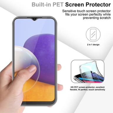 Samsung Galaxy A22 5G Suojakuori Cover (Läpinäkyvä)