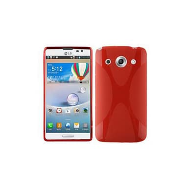 LG OPTIMUS G PRO Suojakuori Cover (Punainen)