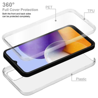 Samsung Galaxy A22 5G Suojakuori Cover (Läpinäkyvä)