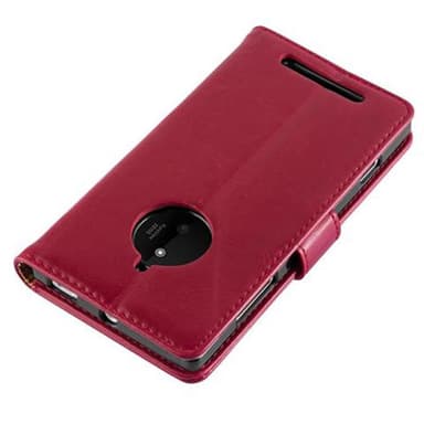 Nokia Lumia 830 Suojakuori Lompakkokotelo (Punainen)