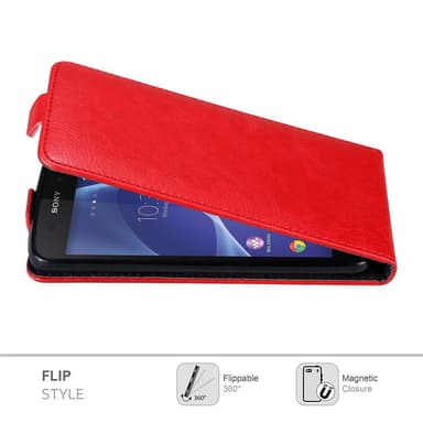 Sony Xperia Z2 Suojakuori Lompakkokotelo (Punainen)