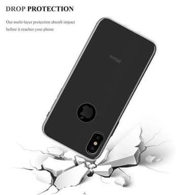 iPhone X / XS Suojakuori Kotelo (Läpinäkyvä)