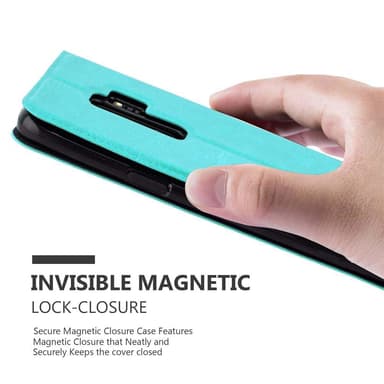 Lompakkokotelo Samsung Galaxy S9 PLUS Case (Turkoosi)