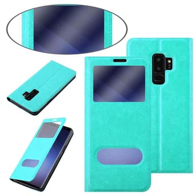 Lompakkokotelo Samsung Galaxy S9 PLUS Case (Turkoosi)