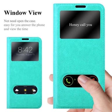 Lompakkokotelo Samsung Galaxy S9 PLUS Case (Turkoosi)