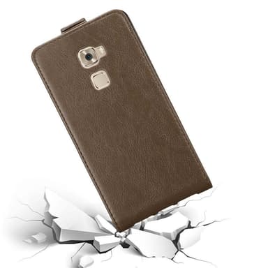 Huawei MATE S Suojakuori Lompakkokotelo (Ruskea)