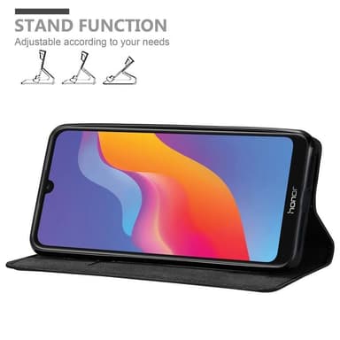 Honor 8A 2020 Suojakuori Lompakkokotelo (Musta)