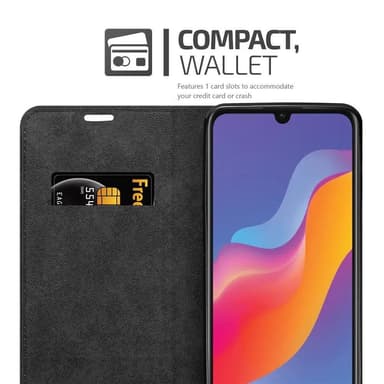 Honor 8A 2020 Suojakuori Lompakkokotelo (Musta)