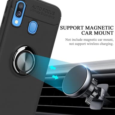 Samsung Galaxy A40 Suojakuori Kotelo (Musta)