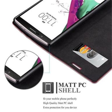 LG G4 / G4 PLUS Suojakuori Lompakkokotelo (Punainen)