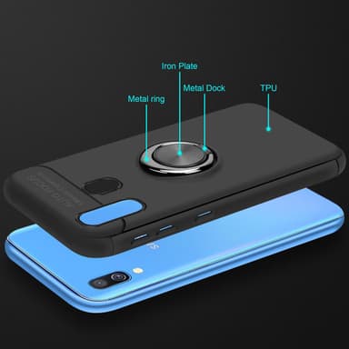 Samsung Galaxy A40 Suojakuori Kotelo (Musta)