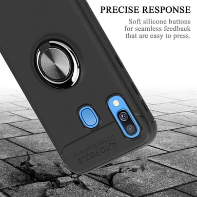 Samsung Galaxy A40 Suojakuori Kotelo (Musta)