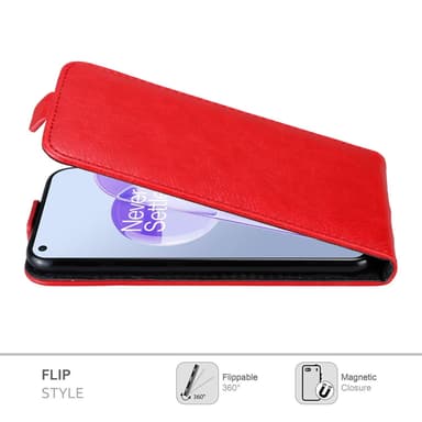 OnePlus 9RT 5G Suojakuori Lompakkokotelo (Punainen)