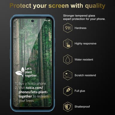 Nokia XR20 Suojakalvo Karkaistu lasi Näytönsuoja