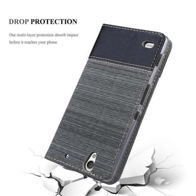 Sony Xperia C4 Suojakuori Lompakkokotelo (harmaa)