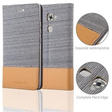 Huawei MATE S Suojakuori Lompakkokotelo (harmaa)