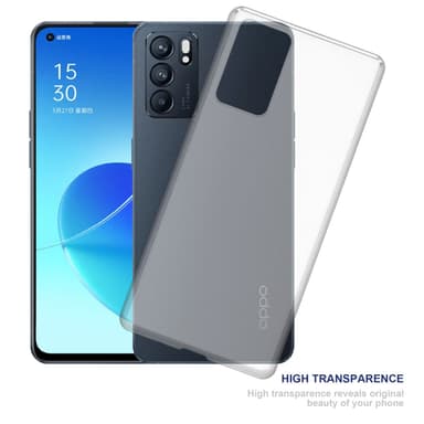 Oppo Reno6 5G Suojakuori Kotelo (Läpinäkyvä)