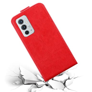 OnePlus 9RT 5G Suojakuori Lompakkokotelo (Punainen)