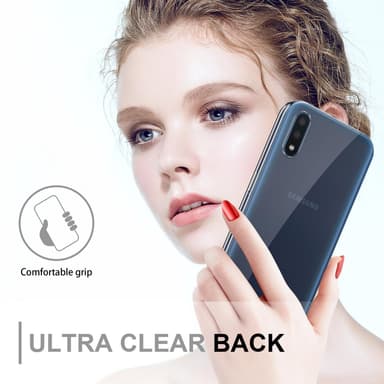 Samsung Galaxy A01 Suojakuori Cover (Läpinäkyvä)
