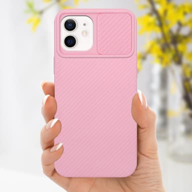 iPhone 12 Suojakuori Kotelo (Vaaleanpunainen)