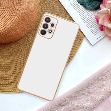 Samsung Galaxy A32 5G Suojakuori Cover (Valkoinen)