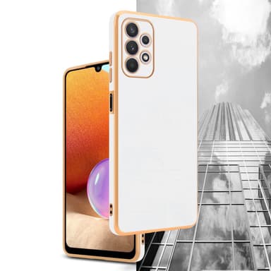 Samsung Galaxy A32 5G Suojakuori Cover (Valkoinen)