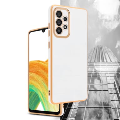 Samsung Galaxy A33 5G Suojakuori Cover (Valkoinen)