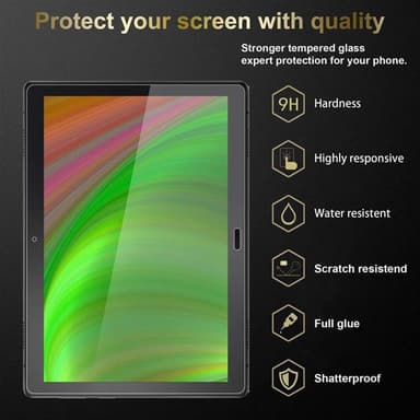 Lenovo Tab P10 (10.1 Zoll) 3x Suojakalvo Karkaistu lasi
