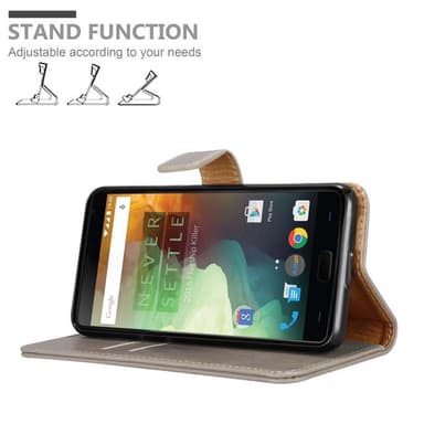 OnePlus 2 Suojakuori Lompakkokotelo (Ruskea)