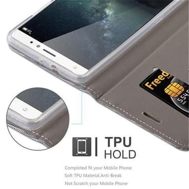 Huawei MATE S Suojakuori Lompakkokotelo (harmaa)