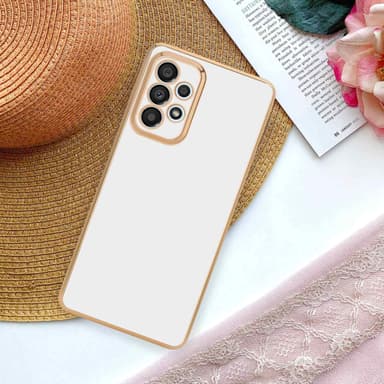 Samsung Galaxy A33 5G Suojakuori Cover (Valkoinen)