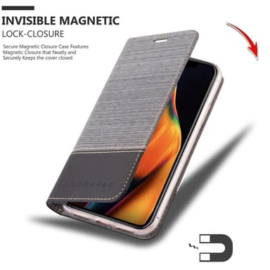 iPhone 13 PRO Suojakuori Lompakkokotelo (harmaa)