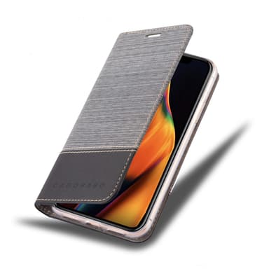 iPhone 13 PRO Suojakuori Lompakkokotelo (harmaa)