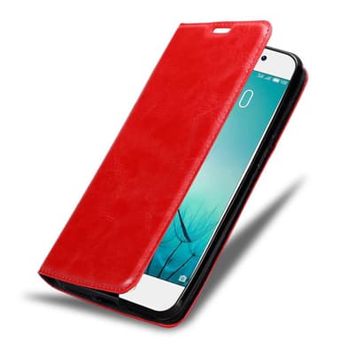 MEIZU PRO 7 Suojakuori Lompakkokotelo (Punainen)