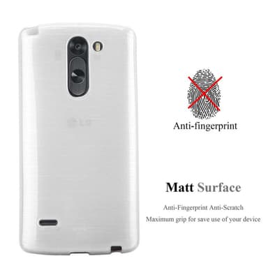 LG G3 STYLUS Suojakuori Kotelo (Hopea)