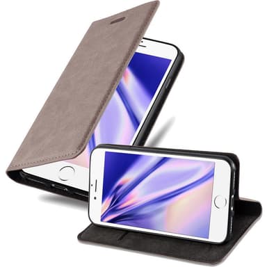 iPhone 6 / 6S Suojakuori Lompakkokotelo (Ruskea)