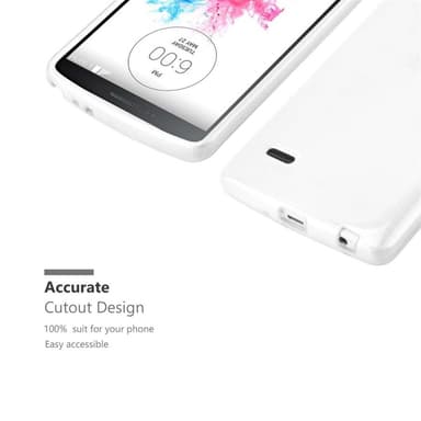 LG G3 STYLUS Suojakuori Kotelo (Hopea)