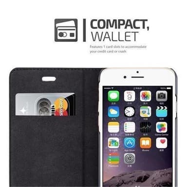 iPhone 6 / 6S Suojakuori Lompakkokotelo (Ruskea)