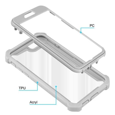 iPhone 6 / 6S Suojakuori Kotelo (harmaa)
