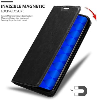 Honor 9C Suojakuori Lompakkokotelo (Musta)