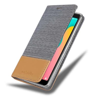 WIKO Y60 Suojakuori Lompakkokotelo (harmaa)