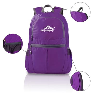 Taitettava reppu 36L Unisex vedenpitävä (violetti)